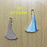 10pcs Princess Dress Enamel Charm for Jewelry Making