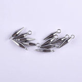 20Pcs Olive Awl Geometry Charms for Earring Pendant DIY Craft