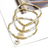 Alloy Butterfly Fatima Hand Round Charm Anklet for Women Girls