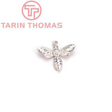 6PCS 24K Plated Dragonfly & Bee Charms Pendants DIY Jewelry Findings Earrings
