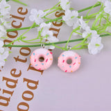 10pcs Chocolate Donut Cartoon Resin Charms for DIY Jewelry Making