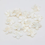 10 Pcs Natural Freshwater Shell Petal Pendant Beads Jewelry Making DIY
