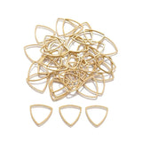 10pcs Stainless Steel Triangle Open Bezels Charms for DIY Earrings
