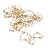 10pcs Stainless Steel Triangle Open Bezels Charms for DIY Earrings