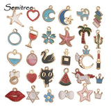 30pc Moon Star Heart Earrings Charms Necklace Pendant DIY Jewelry Making