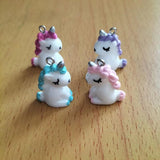 10pcs Cartoon Resin Horse Charm Pendants for DIY Jewelry Making