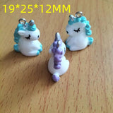 10pcs Cartoon Resin Horse Charm Pendants for DIY Jewelry Making