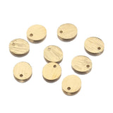 50pcs Brass Oval Discs Charms Sun Pendant Tags DIY Earrings Bracelet Necklace