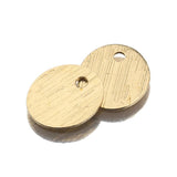 50pcs Brass Oval Discs Charms Sun Pendant Tags DIY Earrings Bracelet Necklace