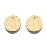 50pcs Brass Oval Discs Charms Sun Pendant Tags DIY Earrings Bracelet Necklace