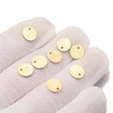 50pcs Brass Oval Discs Charms Sun Pendant Tags DIY Earrings Bracelet Necklace