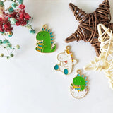 10pcs Dinosaur Unicorn Enamel Charms Horse Alloy Pendants Jewelry Craft DIY