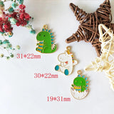 10pcs Dinosaur Unicorn Enamel Charms Horse Alloy Pendants Jewelry Craft DIY