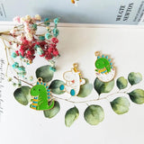 10pcs Dinosaur Unicorn Enamel Charms Horse Alloy Pendants Jewelry Craft DIY