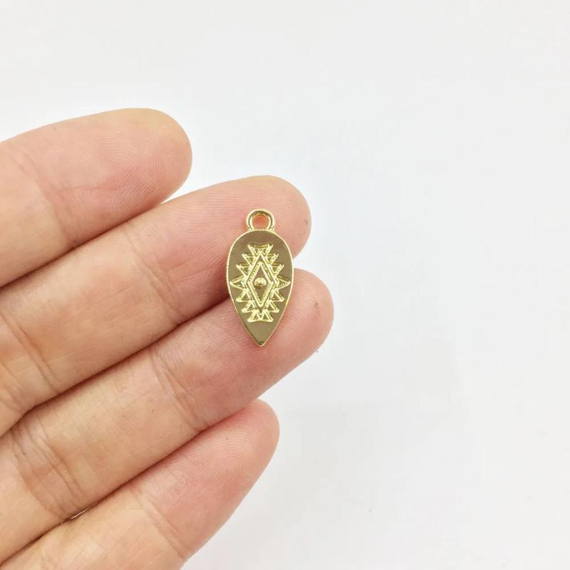 20pcs Eye Tear Print Gold/Silver Plated Charms Pendant Jewelry DIY Necklace