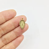 20pcs Eye Tear Print Gold/Silver Plated Charms Pendant Jewelry DIY Necklace