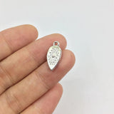 20pcs Eye Tear Print Gold/Silver Plated Charms Pendant Jewelry DIY Necklace