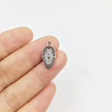 20pcs Eye Tear Print Gold/Silver Plated Charms Pendant Jewelry DIY Necklace
