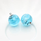 Sky & Clouds Round Sphere Moon Charms 10pcs/lot DIY Necklace Jewelry