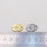 5pcs Stainless Steel High Flower Charms Pendant DIY Jewelry Unfading 2 Colors