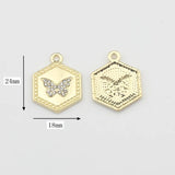 Geometry Coin Charms Pendant for DIY Jewelry Making