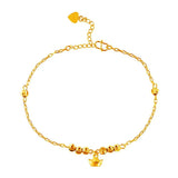 24K Plated Ingot Charm Anklet Bracelet Gift