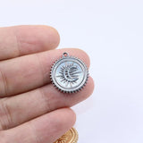 5pcs 16mm Stainless Steel Moon Charms Pendant 2 Colors