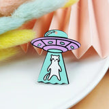 10pcs Alien Cat Spaceship Acrylic Charms DIY Jewelry Earrings Pendants Bulk