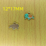 10pcs Enamel Turtle Charms for DIY Necklace Earrings Bracelet Keychain