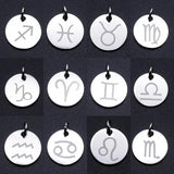 12 Constellation Zodiac Sign DIY Charms Necklace