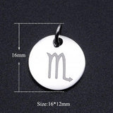 12 Constellation Zodiac Sign DIY Charms Necklace