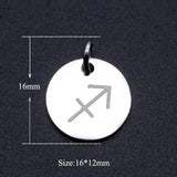 12 Constellation Zodiac Sign DIY Charms Necklace