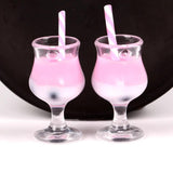 10pcs Milk Resin Drink Charms Pendant DIY Jewelry Making Accessories