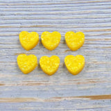 30 Pcs Heart Pendant Opal Stone 12mm DIY Necklace Bracelet Making