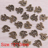 100PCS Small Cat Charms Animal Pendant Jewelry Metal Alloy