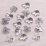 100PCS Small Cat Charms Animal Pendant Jewelry Metal Alloy