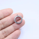 5pcs 15mm Stainless Steel High Circle Charms DIY Necklace Earrings