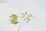 6pcs 12mm Flower Rhinestone Coin Necklace Earring Bracelet DIY 2 Colors