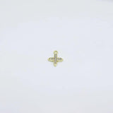 6pcs 12mm Flower Rhinestone Coin Necklace Earring Bracelet DIY 2 Colors
