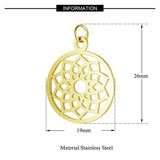 7pcs Chakra Charms Mixed Meditation Pendants OM Buddhist Charms