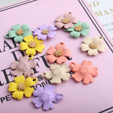 10pcs Rubber Flower Charms Earrings Pendant DIY Bracelet Jewelry Accessory
