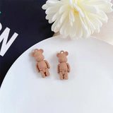 10pcs 3D Bear Metal Charms Pendant for DIY Earring Making