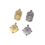5pcs Stainless Steel Star Charms Pendant Jewelry Set