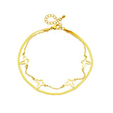2-Layer Butterfly Charm Anklets For Women Girl Leg Chain