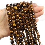 Natural Stone Beads Tiger Eye Amethysts Aquamarines Lapis Lazuli Round Beads