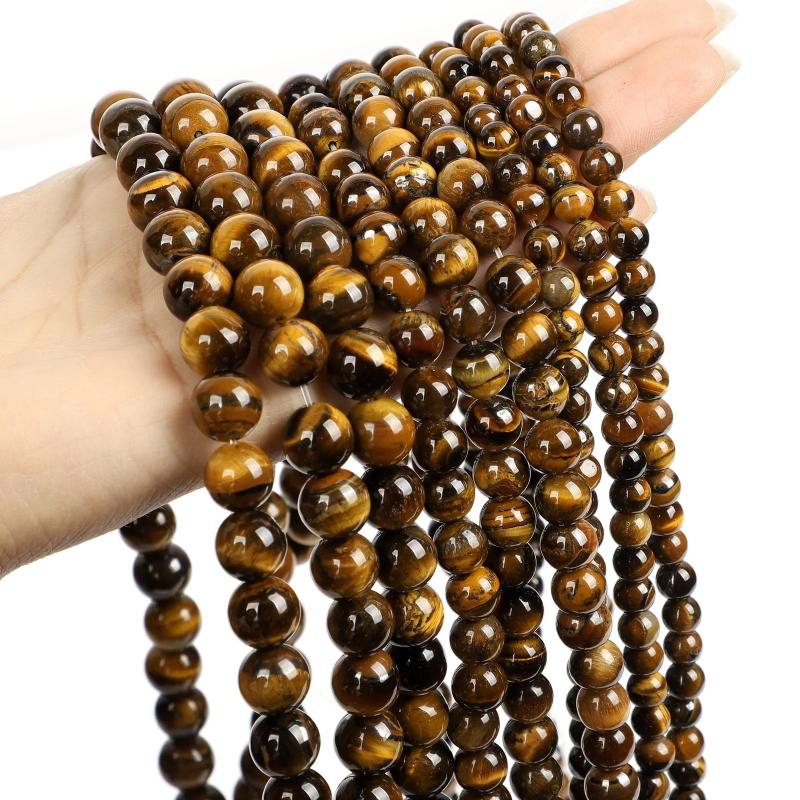 4/6/8/10mm Natural Stone Beads Tiger Eye Agates Round Spacer Beads