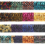 4/6/8/10mm Natural Stone Beads Tiger Eye Agates Round Spacer Beads