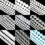 Stone Beads Moonstone Amazonite Agate Shell Loose Spacer Beads for DIY Jewelry