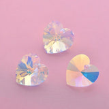 Austria Crystal 6228 XILION Heart Pendant Beads for DIY Jewelry Making