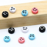 4x7mm Acrylic Smiley Spacer Beads for DIY Jewelry Making